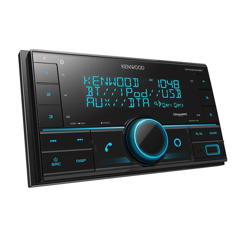 Kenwood DPX304MBT Récepteur Multimédia Numérique 2-Din avec Bluetooth pour Voiture, Noir