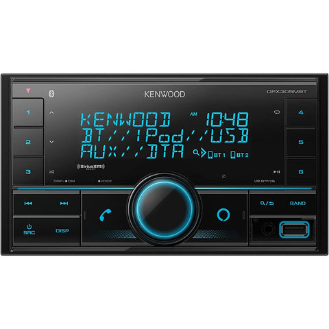 Kenwood DPX305MBT Récepteur Multimédia Numérique 2-Din avec Bluetooth pour Voiture, Noir