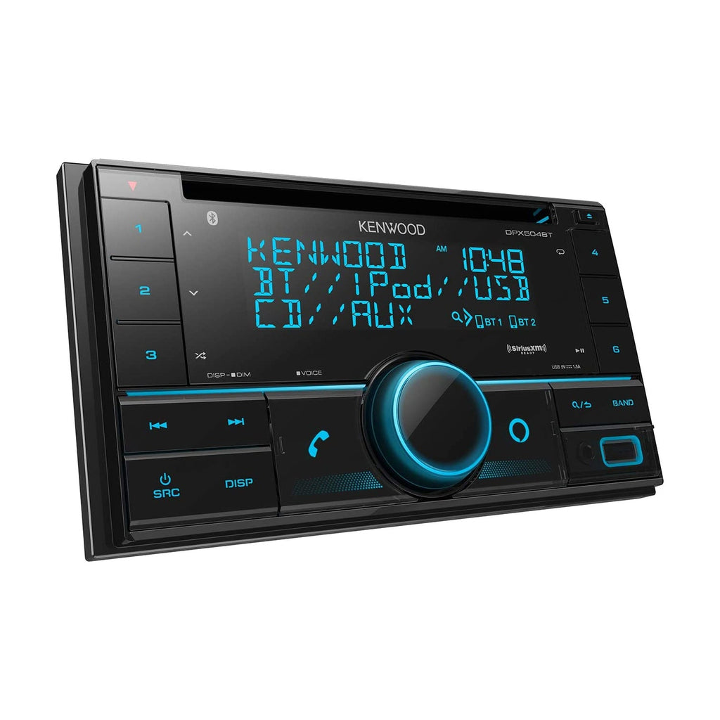 Kenwood DPX504BT Récepteur Multimédia Numérique 2-Din avec Bluetooth et Alexa pour Voiture, Noir
