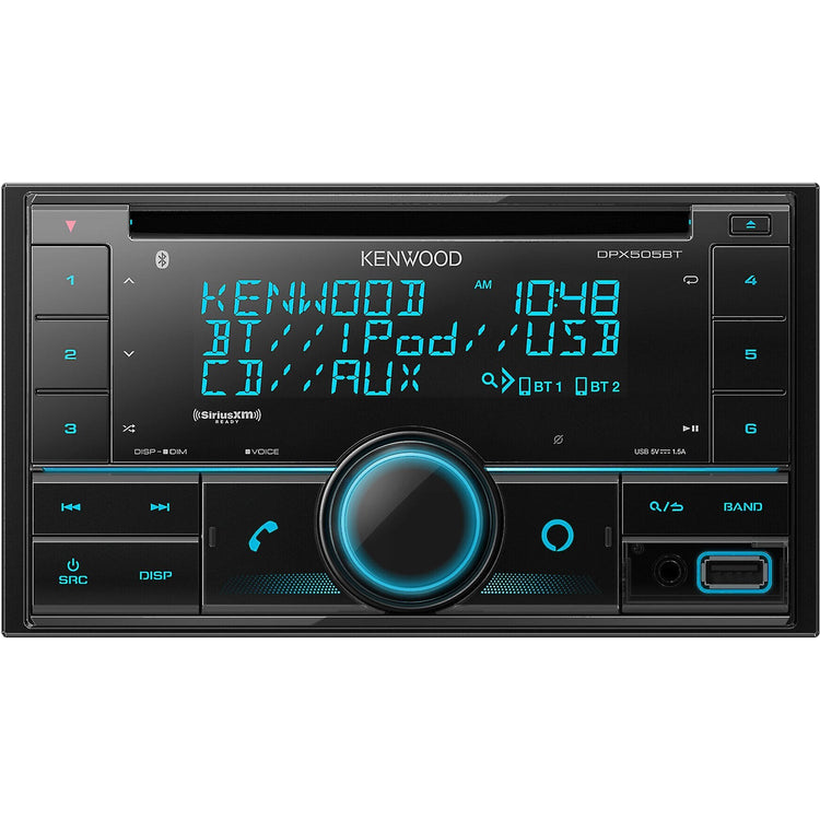 Kenwood DPX505BT Récepteur Multimédia Numérique 2-Din avec Bluetooth et Alexa pour Voiture, Noir - Simple Boutique