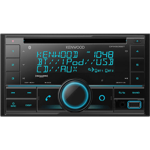 Kenwood DPX505BT Récepteur Multimédia Numérique 2-Din avec Bluetooth et Alexa pour Voiture, Noir