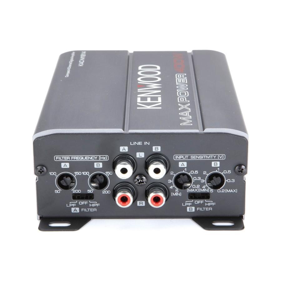 Kenwood KAC-M1814 Amplificateur Numérique Compact à 4 Canaux, Pour Voiture, Gris - Simple Boutique