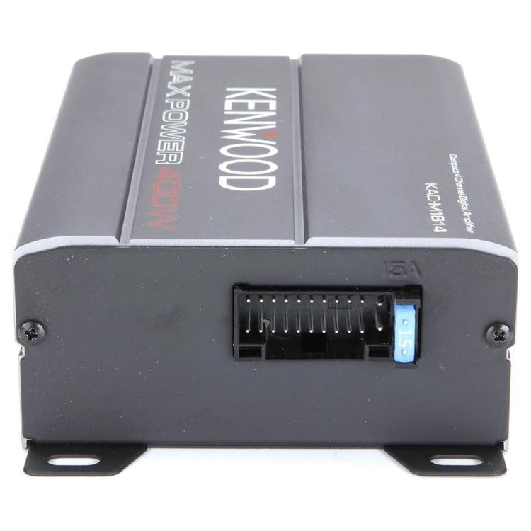 Kenwood KAC-M1814 Amplificateur Numérique Compact à 4 Canaux, Pour Voiture, Gris - Simple Boutique