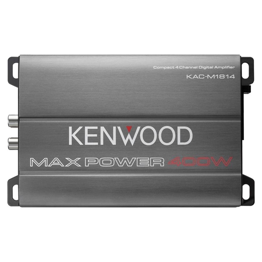 Kenwood KAC-M1814 Amplificateur Numérique Compact à 4 Canaux, Pour Voiture, Gris