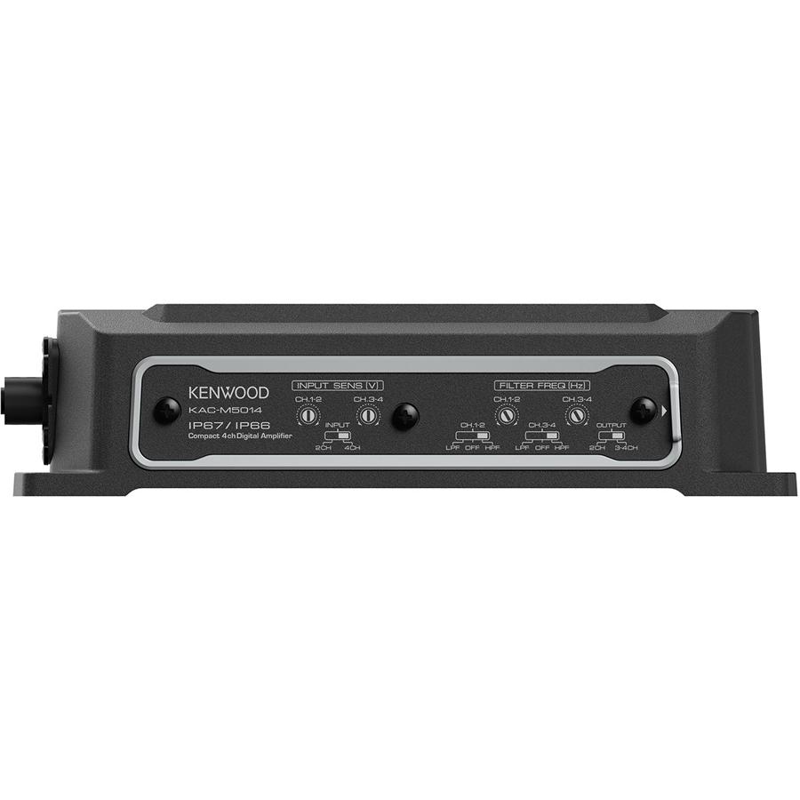 Kenwood KAC-M5014 Amplificateur Numérique Compact à 4 Canaux, Pour Sports Motorisés, Marine Noir - Simple Boutique