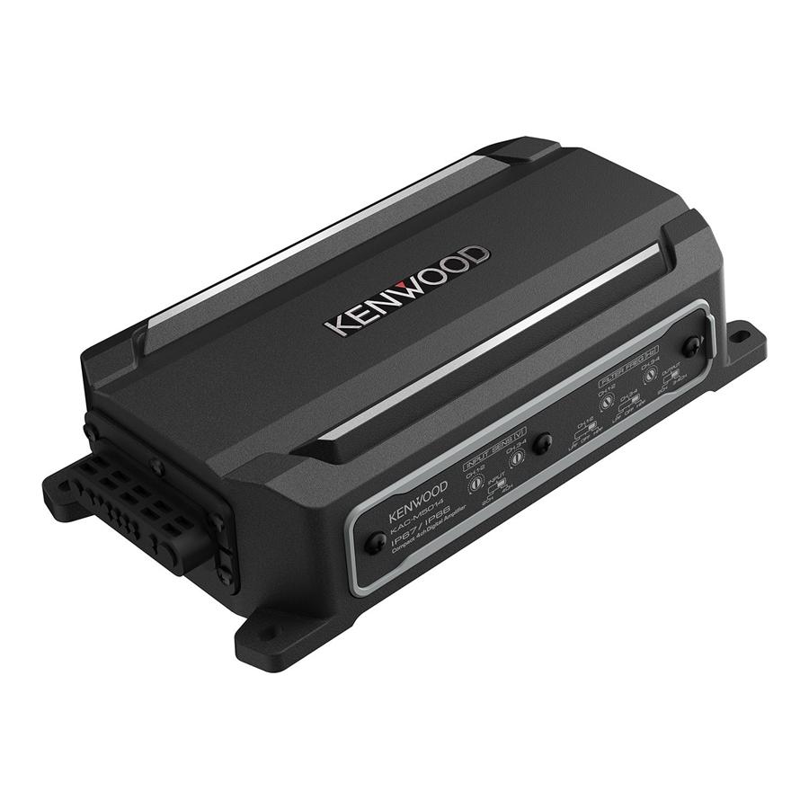 Kenwood KAC-M5014 Amplificateur Numérique Compact à 4 Canaux, Pour Sports Motorisés, Marine Noir - Simple Boutique