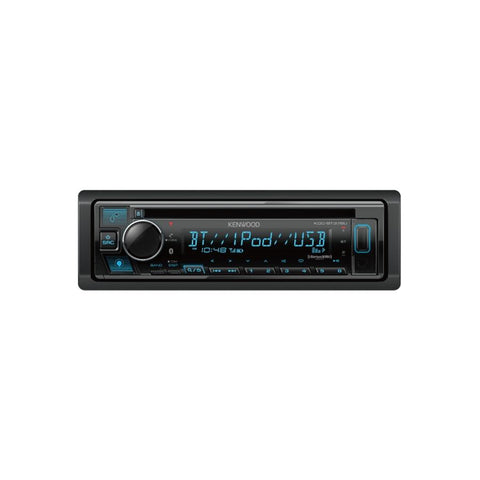 Kenwood KDC-BT378U Lecteur CD pour Tableau de Bord Bluetooth, Radio pour Voirture, Noir