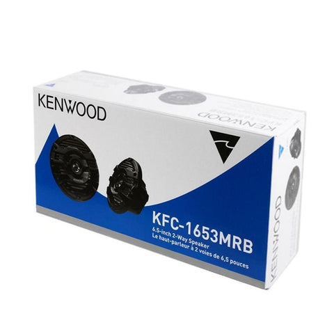 Kenwood KFC-1653MRB Haut-Parleurs Coaxiaux à 2 Voies Marine / MotorSport avec Woofers résistants à l'eau, Noir