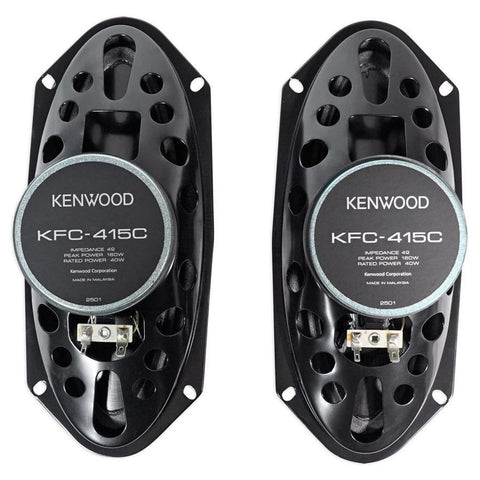 Kenwood KFC-415C Haut-parleurs 4X10 '' 2 Voies Série Performance ,160W, Pour Voiture, Noir