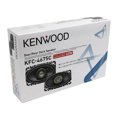 Kenwood KFC-4675C 4X6 '' Série Sport Haut-Parleurs 2 Voies, Pour Voiture, Noir