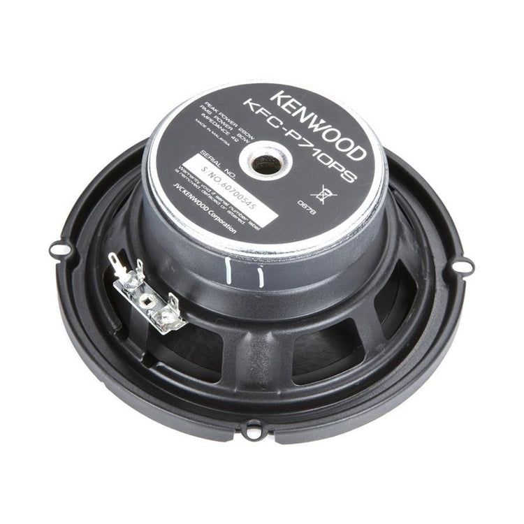 Kenwood KFC-P710PS Haut-Parleurs et Tweeters à Composant de 6,5 po, Pour Voiture, Noir - Simple Boutique