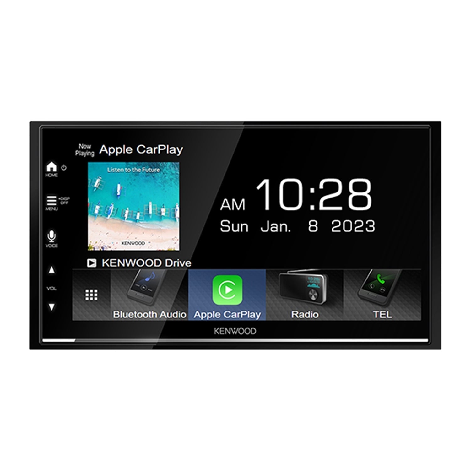 Kenwood - Récepteur Multimédia Numérique avec Écran de 6.8" et Bluetooth 5.0, pour Voiture, Noir - Simple Boutique