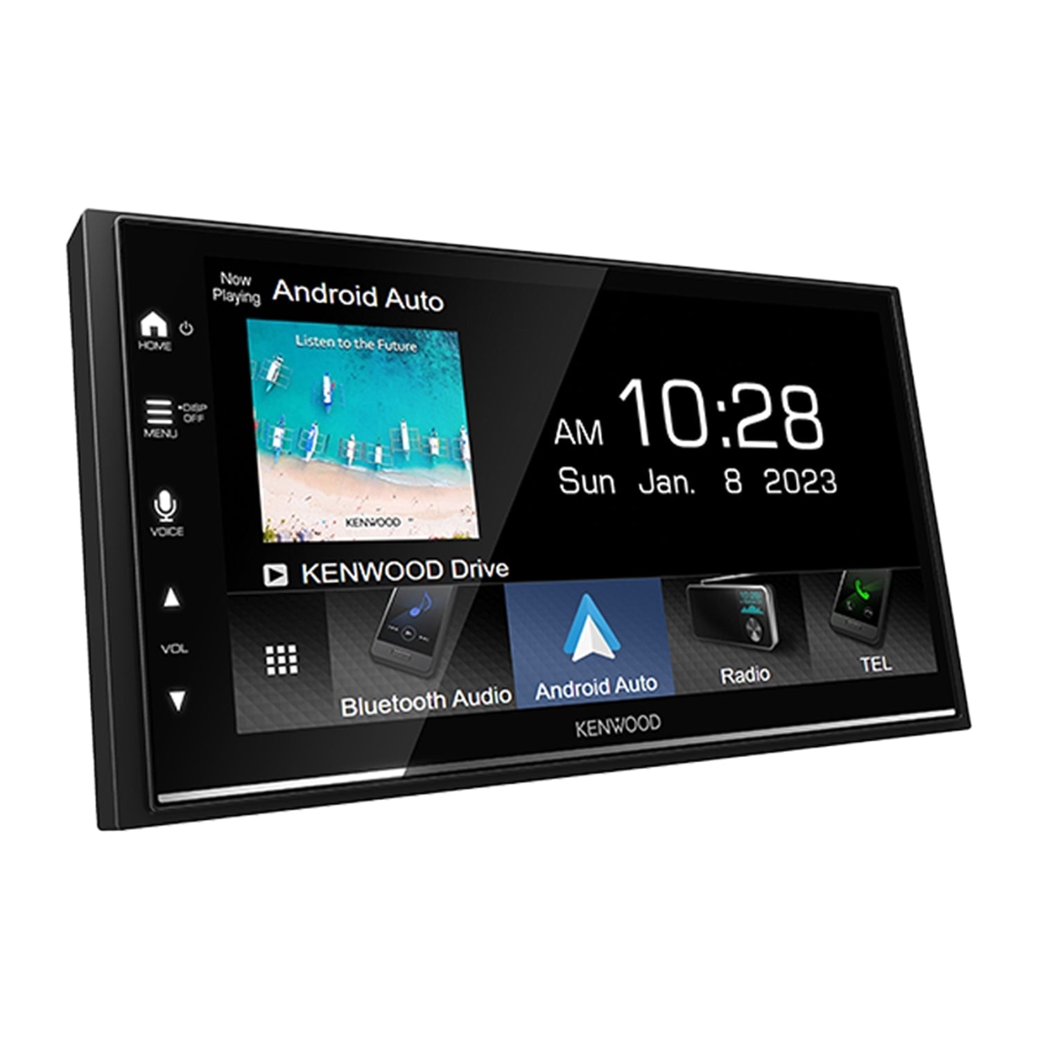 Kenwood - Récepteur Multimédia Numérique avec Écran de 6.8" et Bluetooth 5.0, pour Voiture, Noir - Simple Boutique