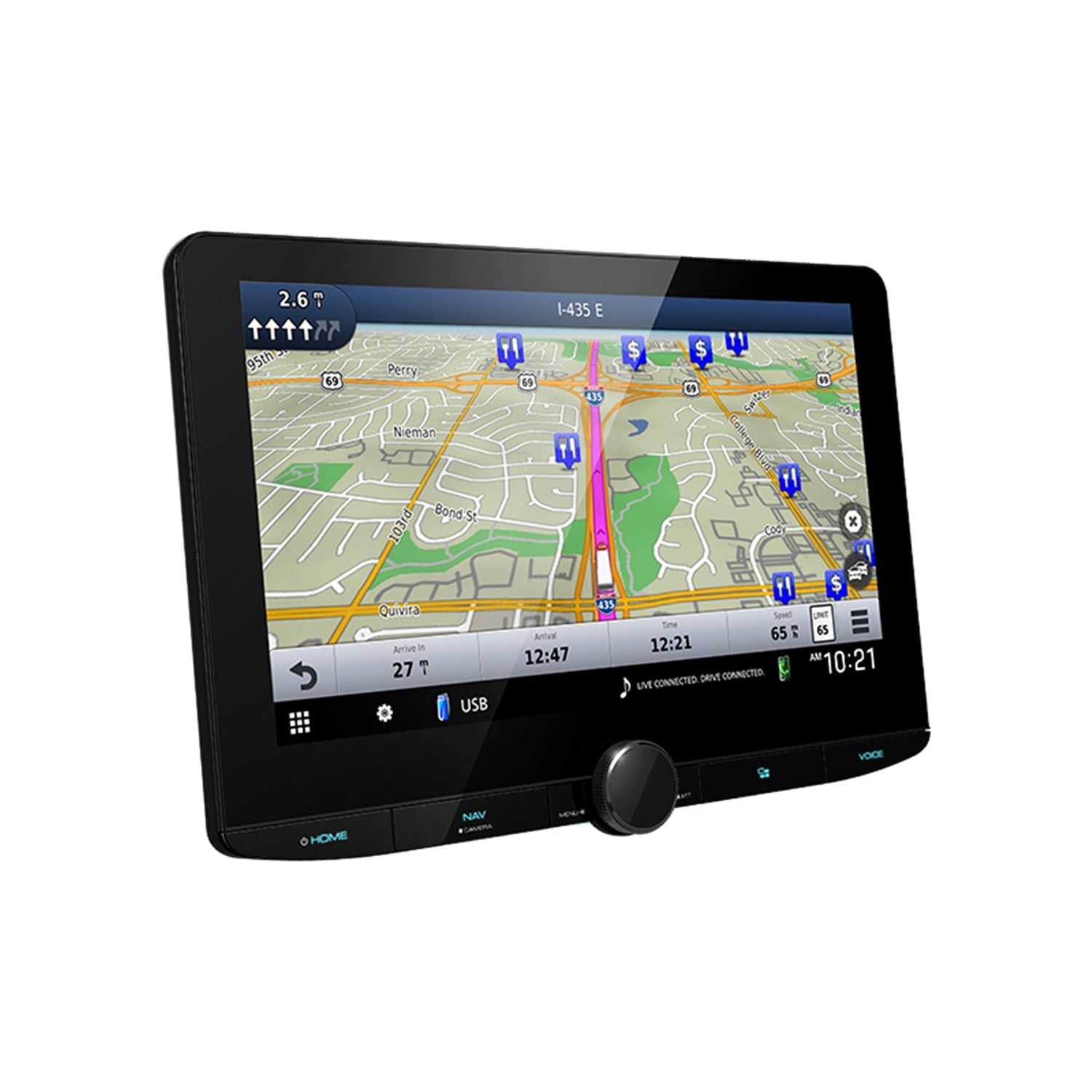 Kenwood - Récepteur Multimedia avec Système de Navigation GPS