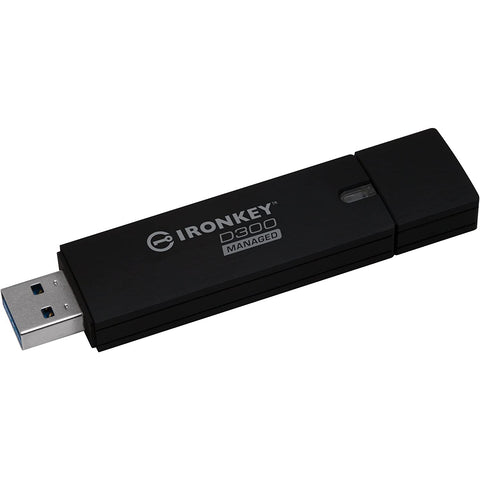 Kingston - Clé USB Chiffré USB 3.1 IronKey D300SM, Capacité de 128GB, FIPS 140-2 Niveau 3