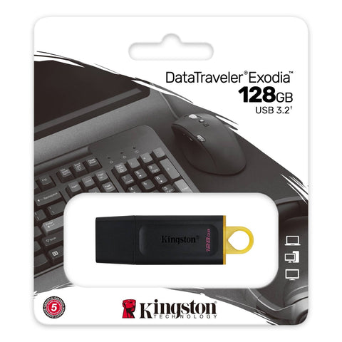 Kingston - Clé USB DataTraveler Exodia, USB 3.2 GEN 1, Capacité de 128GB