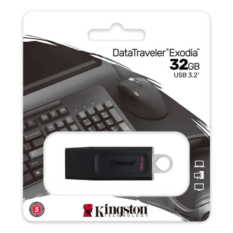 Kingston - Clé USB DataTraveler Exodia, USB 3.2 GEN 1, Capacité de 32GB