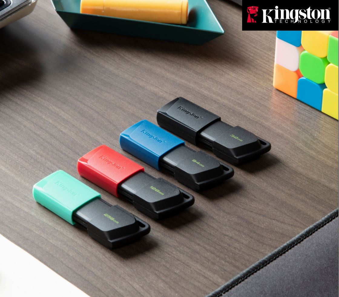 Kingston DataTraveler Exodia M Clé USB 64 GO USB 3.2 Gén 1 (Noir + Bleu) - Simple Boutique