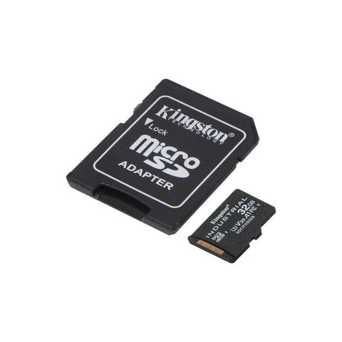 Kingston Technology - Carte Micro SD Industrielle avec Lecteur SD, Capactié de 32GB, Classe 10, UHS-I, U3, V30,