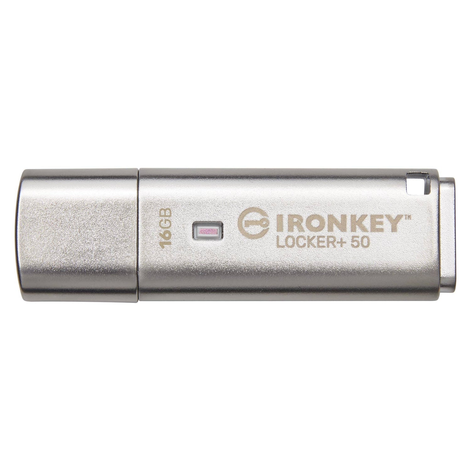 Kingston Technology - Clé USB Crypté IronKey Locker+ 50, USB 3.2 GEN 1, Capacité de 16GB, Sauvegarde Cloud Automatique - Simple Boutique