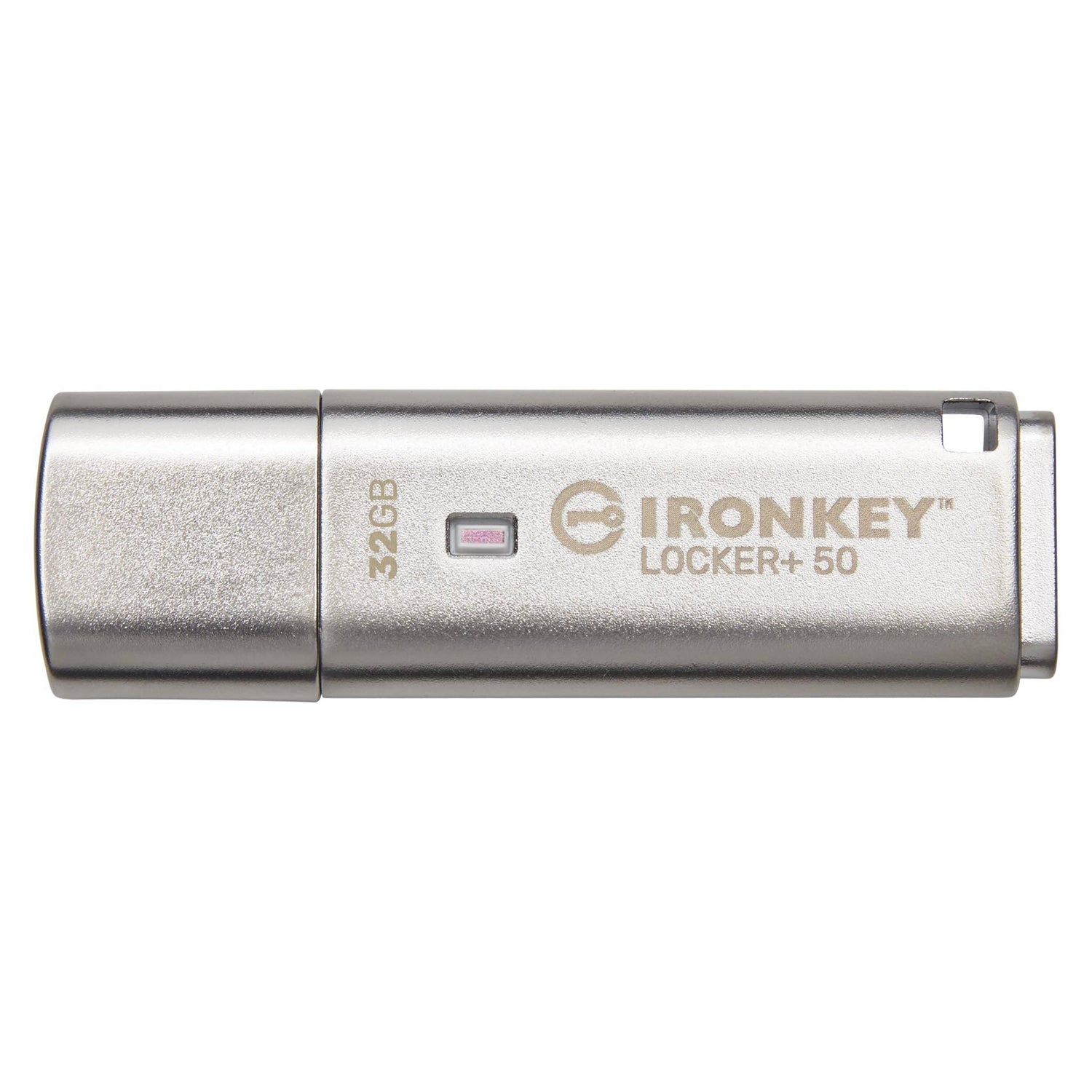 Kingston Technology - Clé USB Crypté IronKey Locker+ 50, USB 3.2 GEN 1, Capacité de 32GB, Sauvegarde Cloud Automatique - Simple Boutique