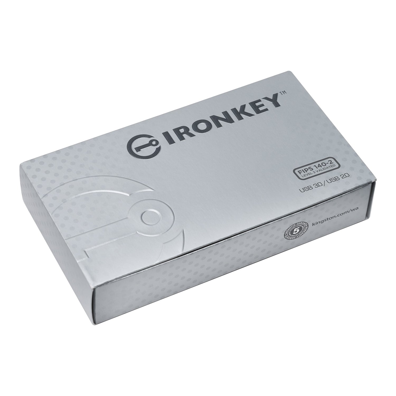 Kingston Technology - Clé USB Crypté IronKey S1000 Basique, USB 3.0, Capactié de 8GB - Simple Boutique