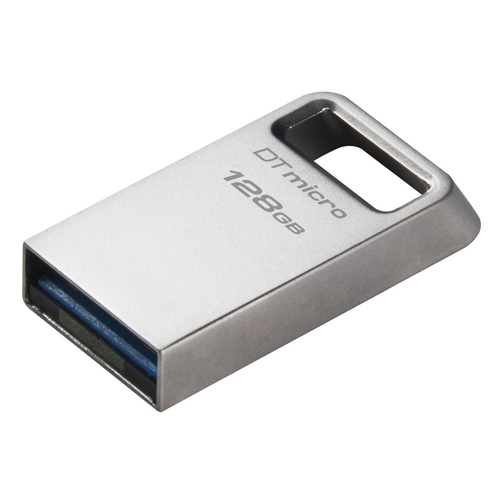 Kingston Technology - Clé USB Micro DataTraveler, USB 3.2 Gen 1, Capacité de 128GB, Boitier en Métal