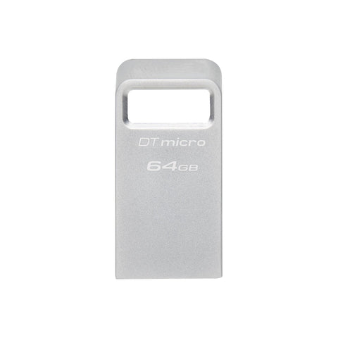 Kingston Technology - Clé USB Micro DataTraveler, USB 3.2 Gen 1, Capacité de 64GB, Boitier en Métal