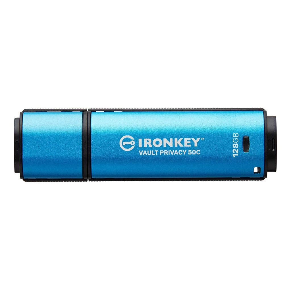 Kingston Technology - Clé USB Type-C Crypté IronKey Vault Privacy 50C, USB 3.2 GEN 1, Capacité de 128GB