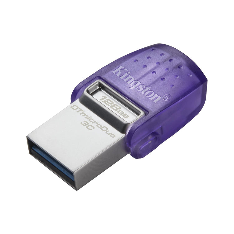 Kingston Technology - Clé USB à Double Interface USB-C et USB-A DataTraveler MicroDuo 3C, USB 3.2 GEN 1, Capacité de 128GB - Simple Boutique