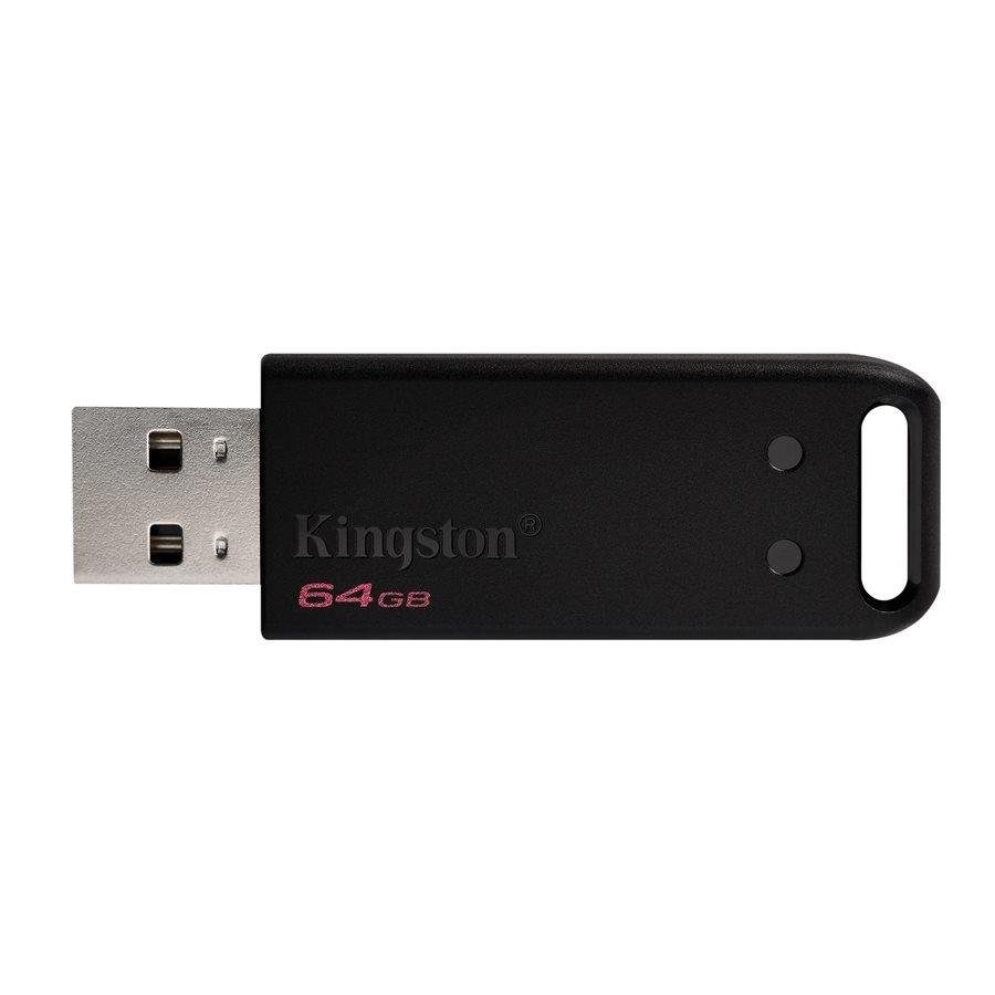 Kingston Technology DT20/64GBCR Clé USB 2.0 DataTraveler20, 64GB, Noir - Simple Boutique