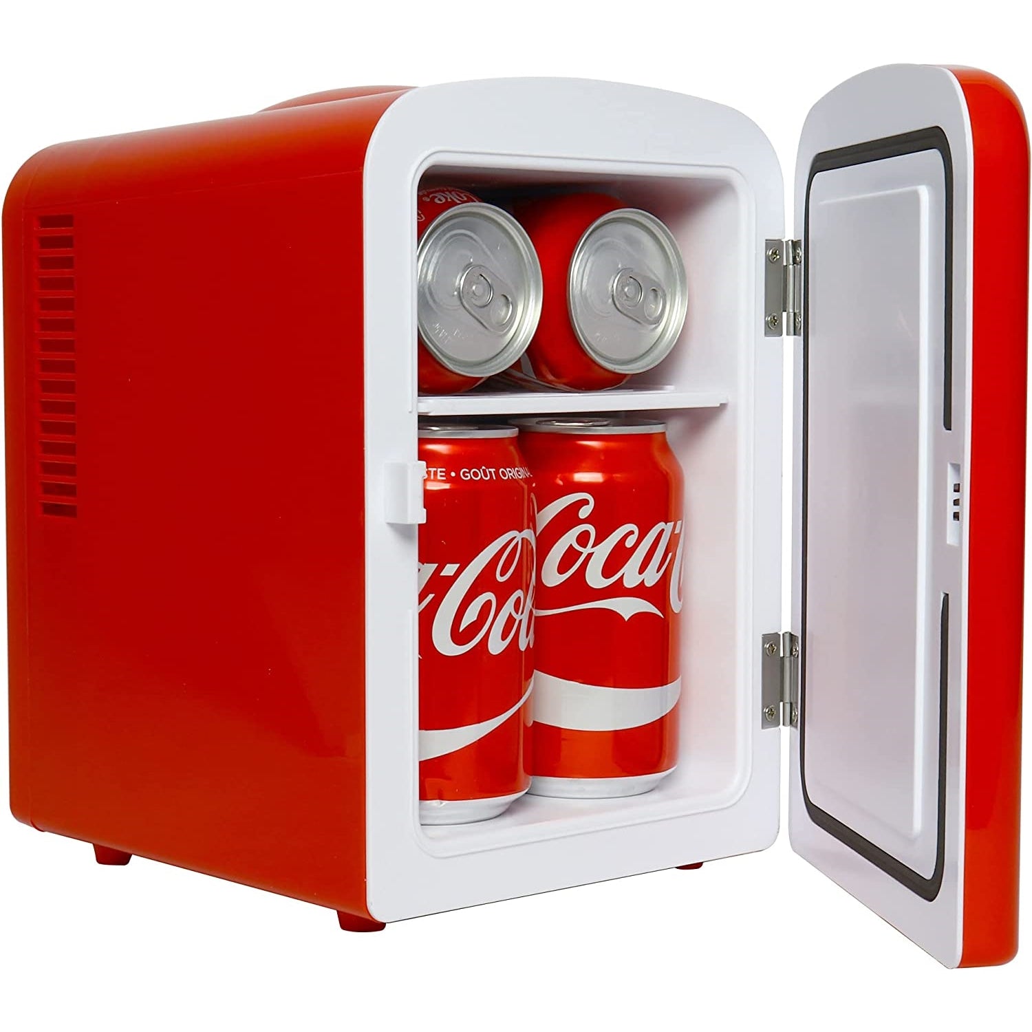 Koolatron - Mini Réfrigérateur Nostalgique Coca-Cola, Capacité de 4 Litres ou 6 Canettes, Rouge - Simple Boutique