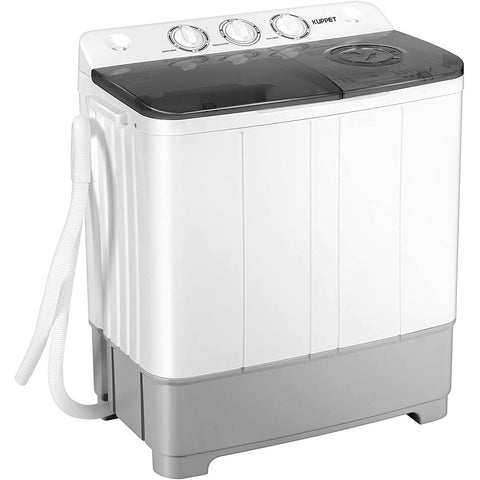 Kuppet mini Machine à laver et Essoreuse 2 en 1 compacte Blanc et