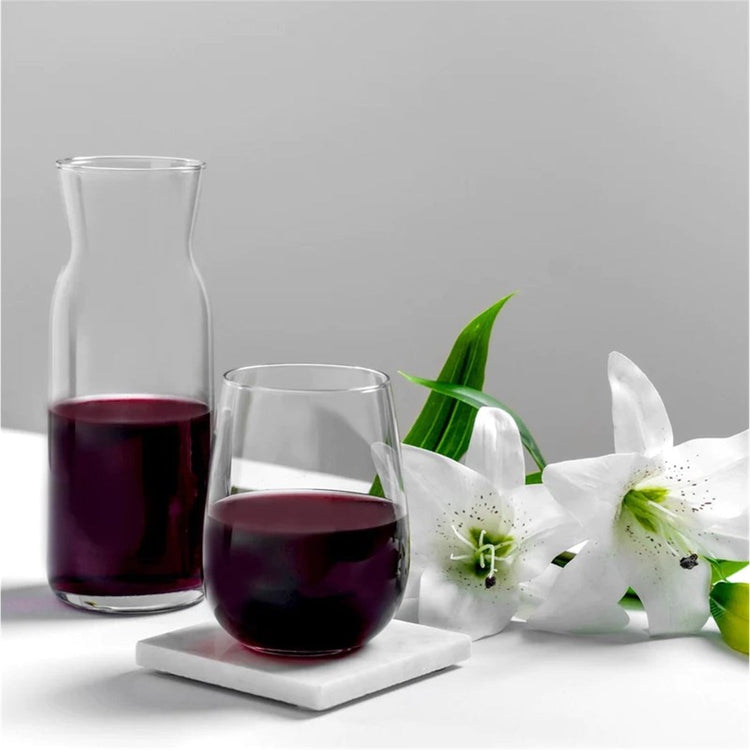 LAV - Ensemble de 6 Verres à Vin Sans Pied Gaia, Capacité de 475mL, Vont au Lave-Vaisselle - Simple Boutique