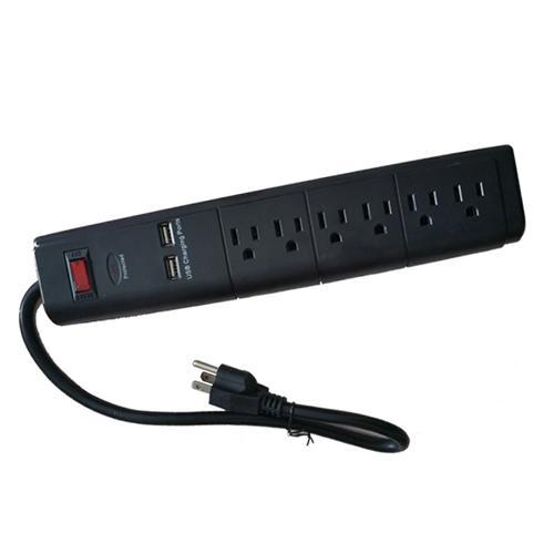 LS Protecteur de surtension électrique 300J 6 prises 1pi & 2xUSB - Simple Boutique