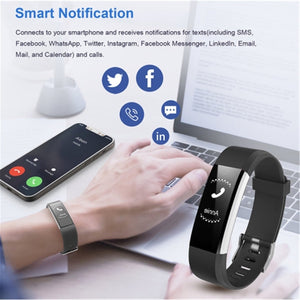 LetsCom - Tracker de Santé et de Fitness/ Montre Intélligente, Bluetooth 5.0, Rose - Simple Boutique