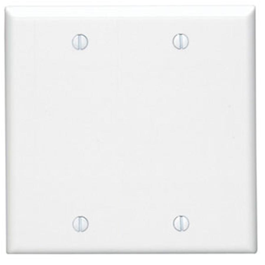 Leviton Plaque Murale Double Vierge, Taille standard, Thermodurci, Montage sur Boîte Blanc - Simple Boutique
