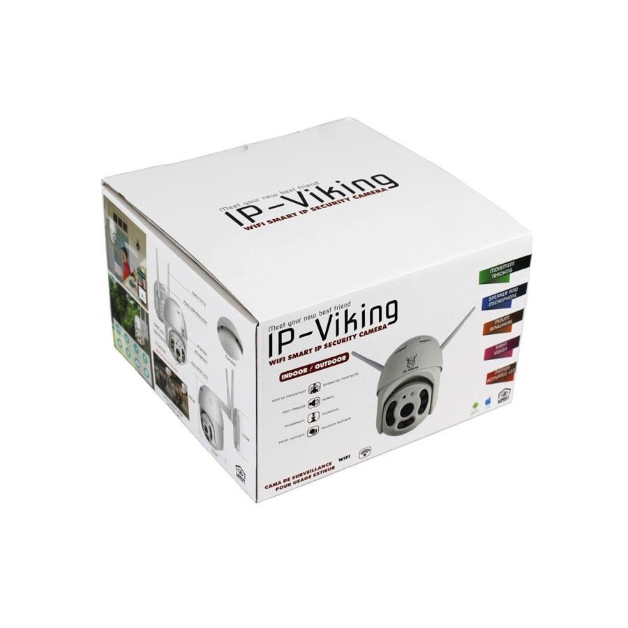 Linkit Security - Caméra IP-Viking Extérieur 1080P, Wi-Fi, Infrarouge, Objectif 2MP, Blanc - Simple Boutique