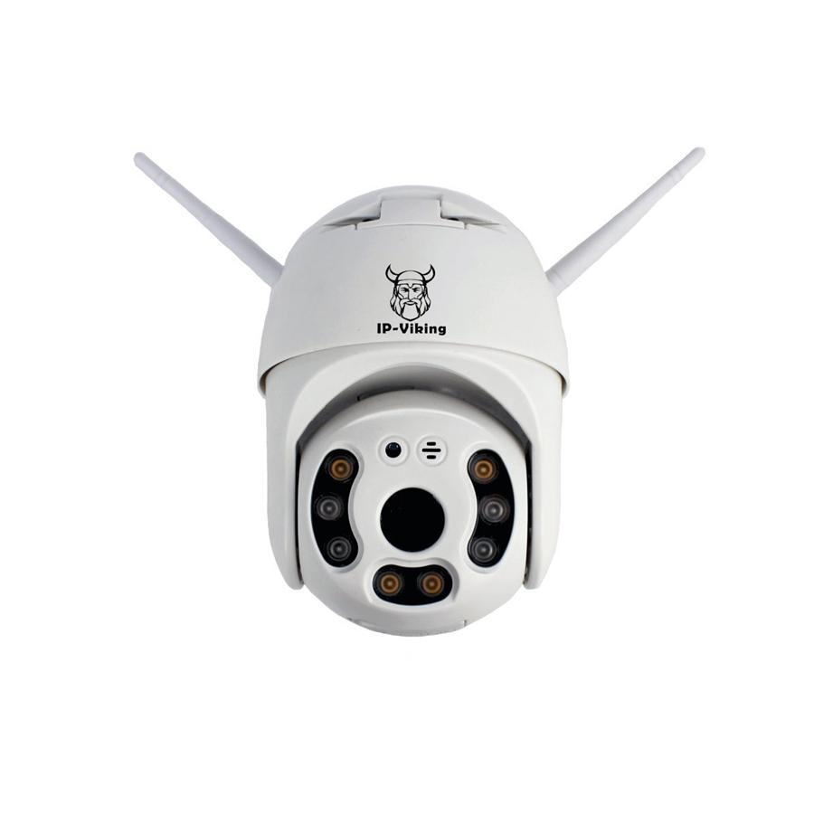 Linkit Security - Caméra IP-Viking Extérieur 1080P, Wi-Fi, Infrarouge, Objectif 2MP, Blanc - Simple Boutique