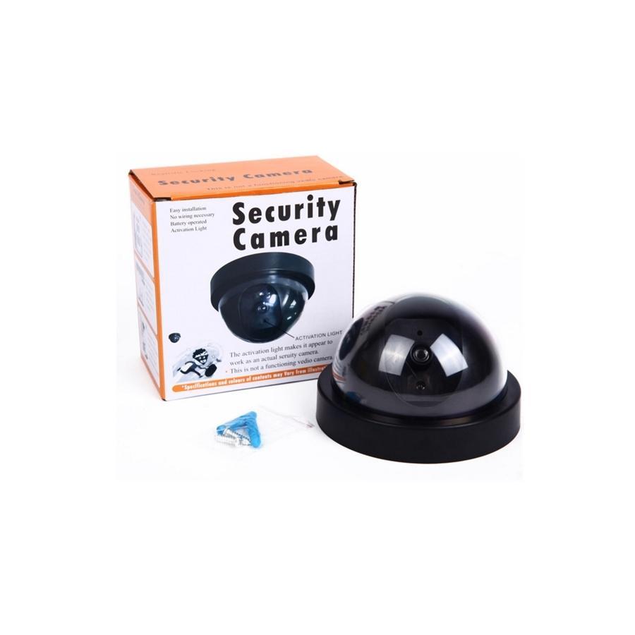Linkit Security Fausse caméra de Sécurité Dome diamètre 10.5cm, hauteur 7cm Noir