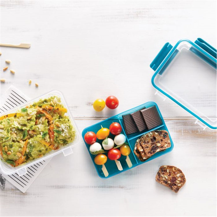 LocknLock - Ensemble de 2 Contenants Bento EasyLunch, Capacité de 946mL, Bleu - Simple Boutique