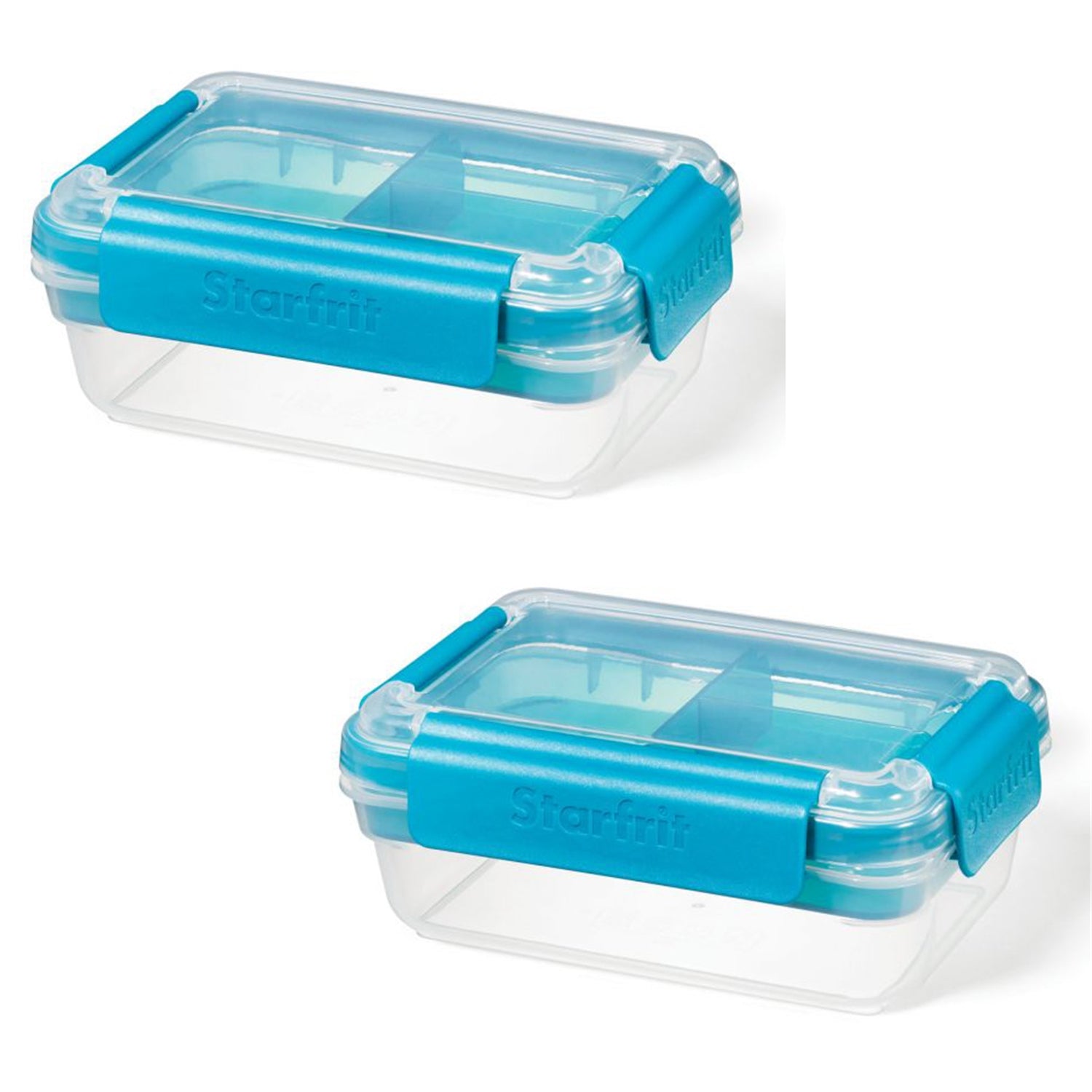 LocknLock - Ensemble de 2 Contenants Bento EasyLunch, Capacité de 946mL, Bleu - Simple Boutique