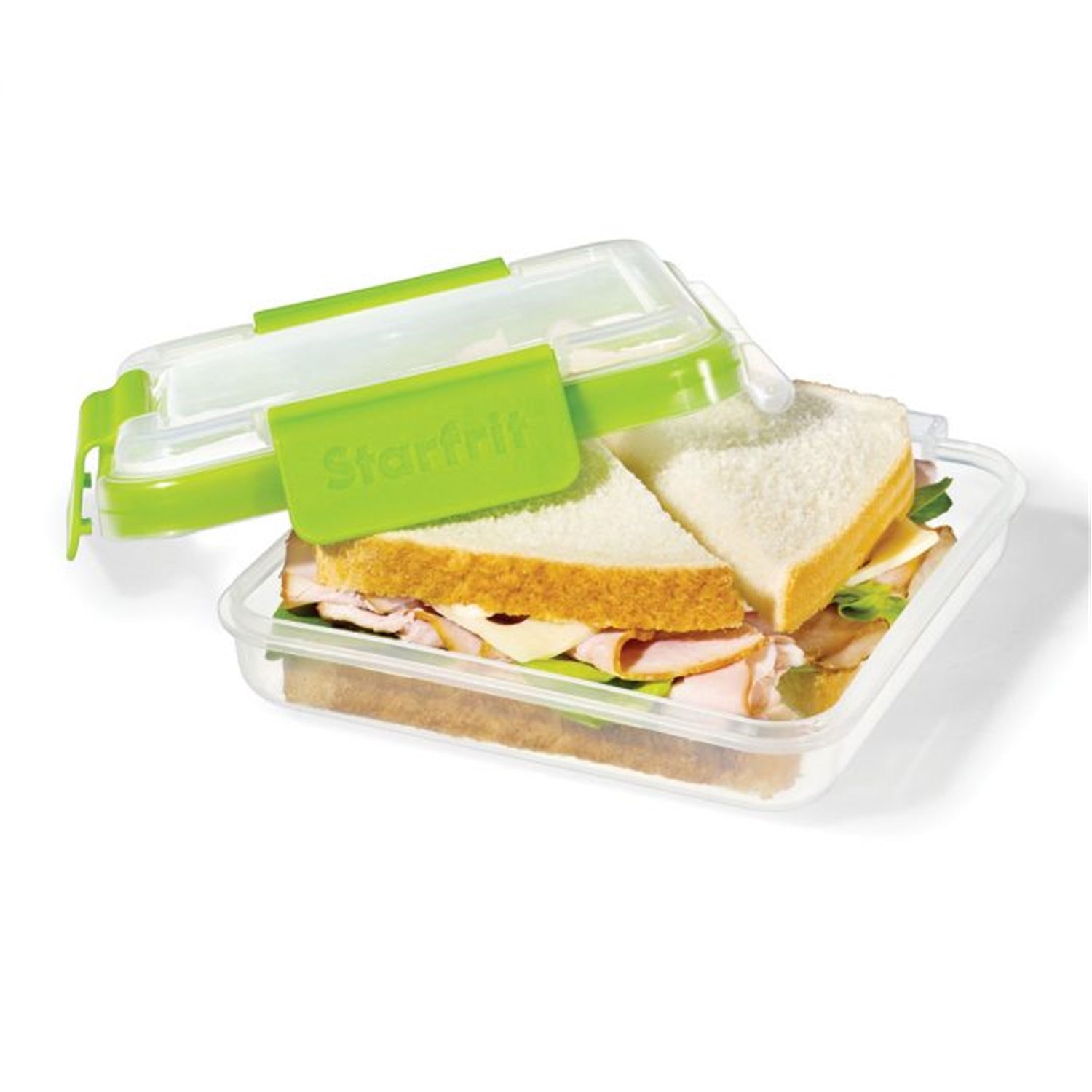 LocknLock - Ensemble de 2 Contenants à Sandwich en Plastique EasyLunch, Capacité de 473mL, Vert - Simple Boutique
