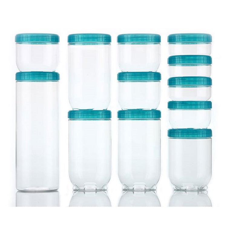 LocknLock - Ensemble de 2 Contenants avec Couvercle Vissable Interlock, Capacité de 1.6 Litre, Bleu - Simple Boutique