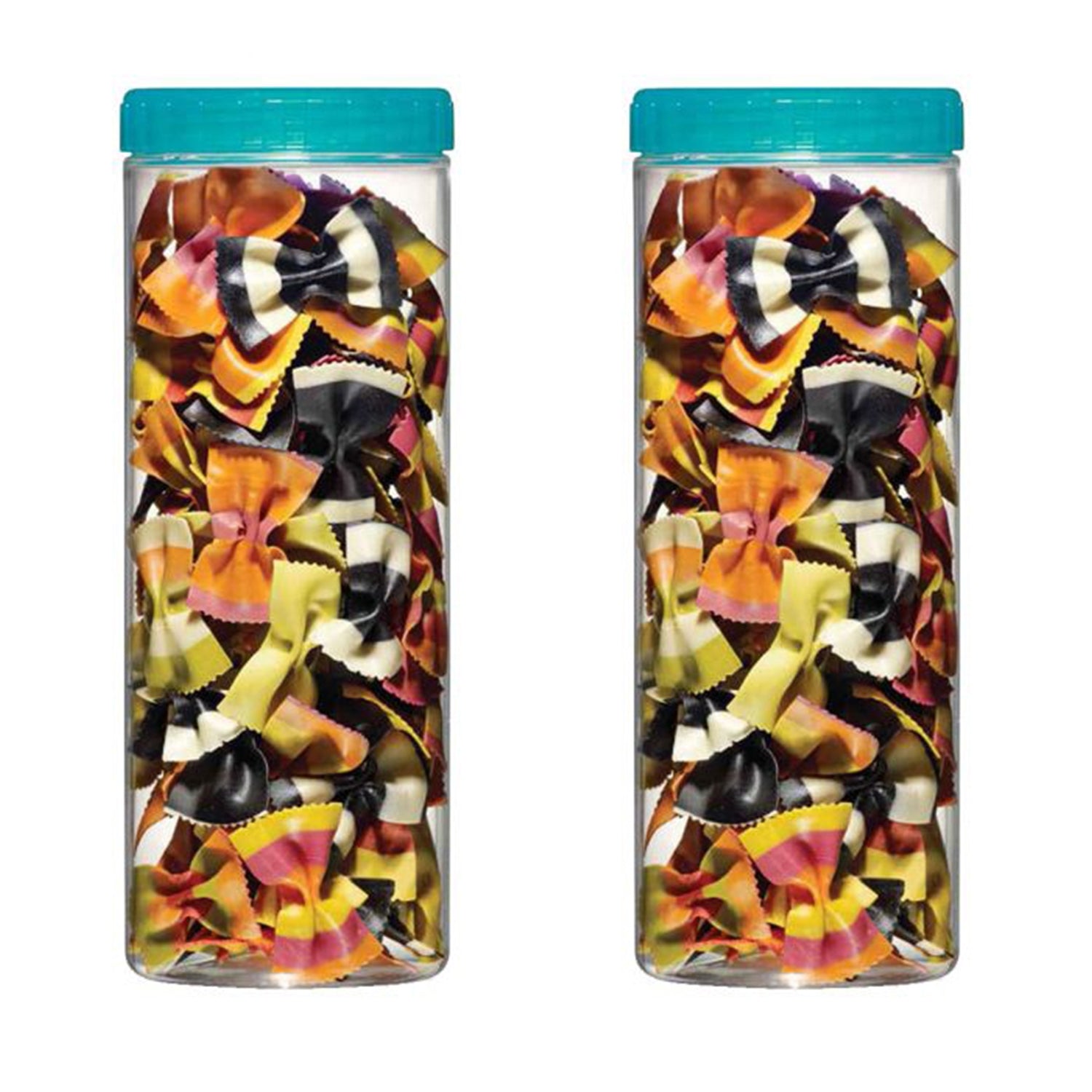 LocknLock - Ensemble de 2 Contenants avec Couvercle Vissable Interlock, Capacité de 1.6 Litre, Bleu - Simple Boutique