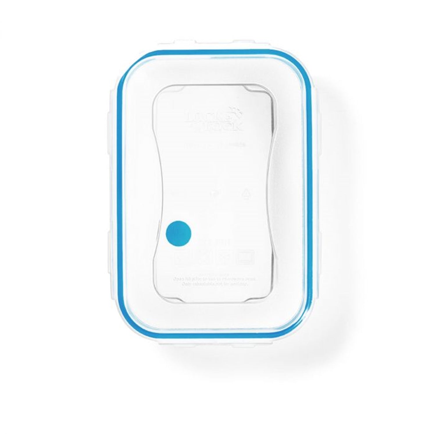 LocknLock - Ensemble de 2 Contenants en Plastique EasyMatch, Hermétiques et Étanches, Capacité de 1.2 Litre, Bleu - Simple Boutique