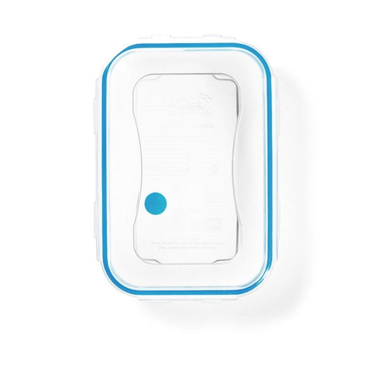 LocknLock - Ensemble de 2 Contenants en Plastique EasyMatch, Hermétiques et Étanches, Capacité de 1.2 Litre, Bleu - Simple Boutique