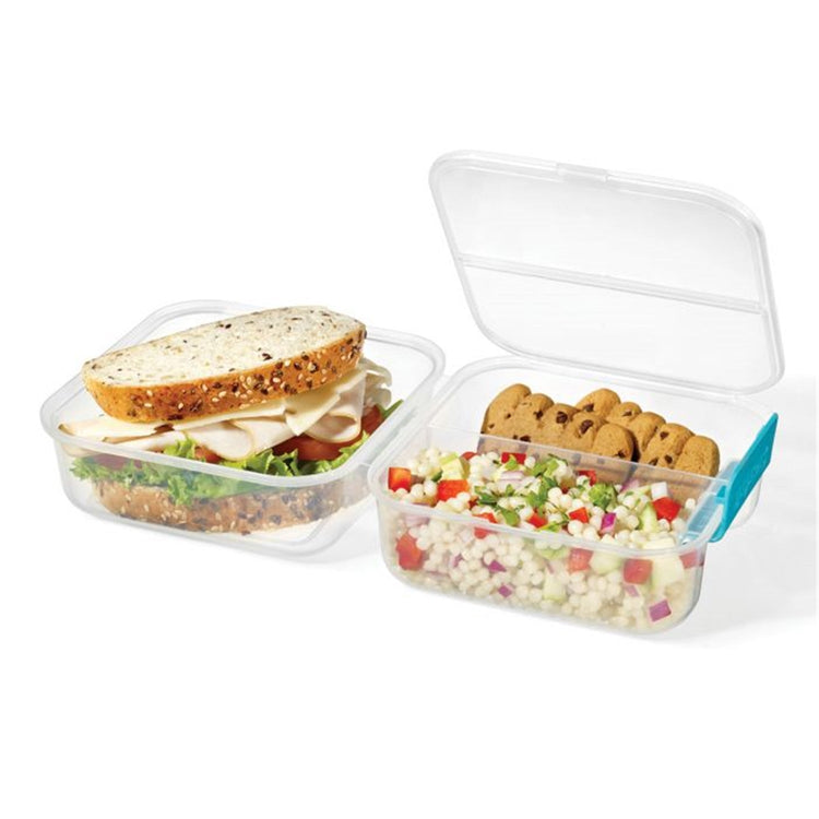 LocknLock - Ensemble de 2 Contenants pour Boîte à Lunch EasyLunch, Capacité de 1.2 Litre, Bleu - Simple Boutique