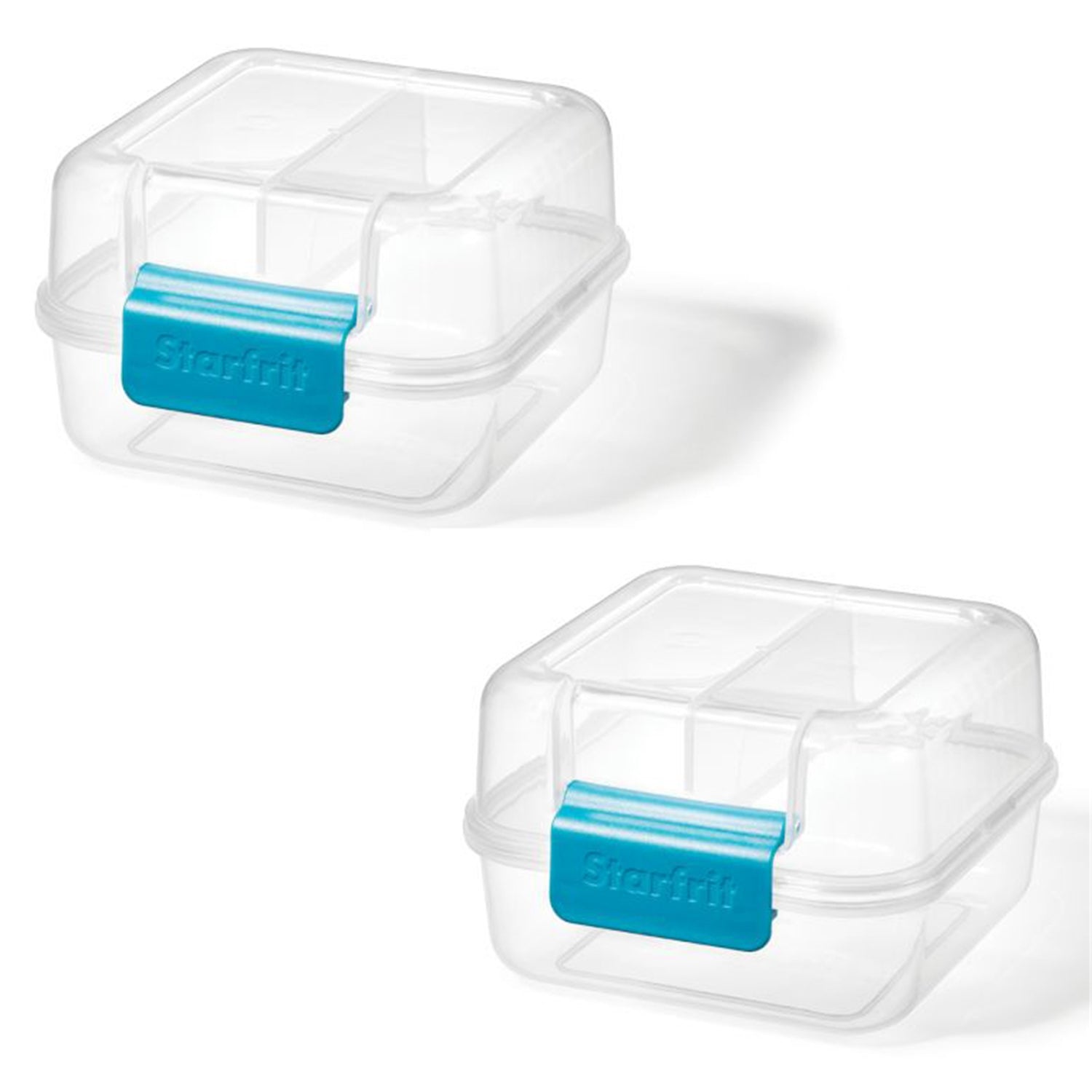 LocknLock - Ensemble de 2 Contenants pour Boîte à Lunch EasyLunch, Capacité de 1.2 Litre, Bleu - Simple Boutique