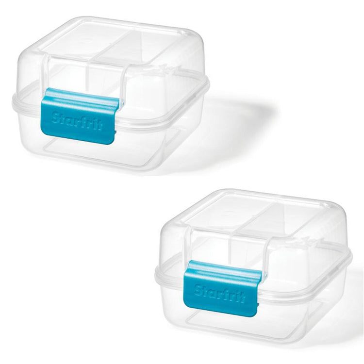 LocknLock - Ensemble de 2 Contenants pour Boîte à Lunch EasyLunch, Capacité de 1.2 Litre, Bleu - Simple Boutique